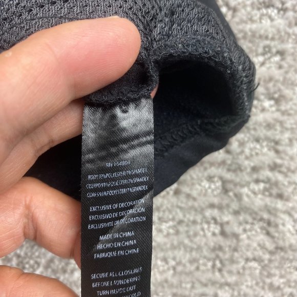 Eddie Bauer Motion Running Shirt Men Medium M Black Long Sleeve 1/4 Zip Sweater - Picture 9 of 13